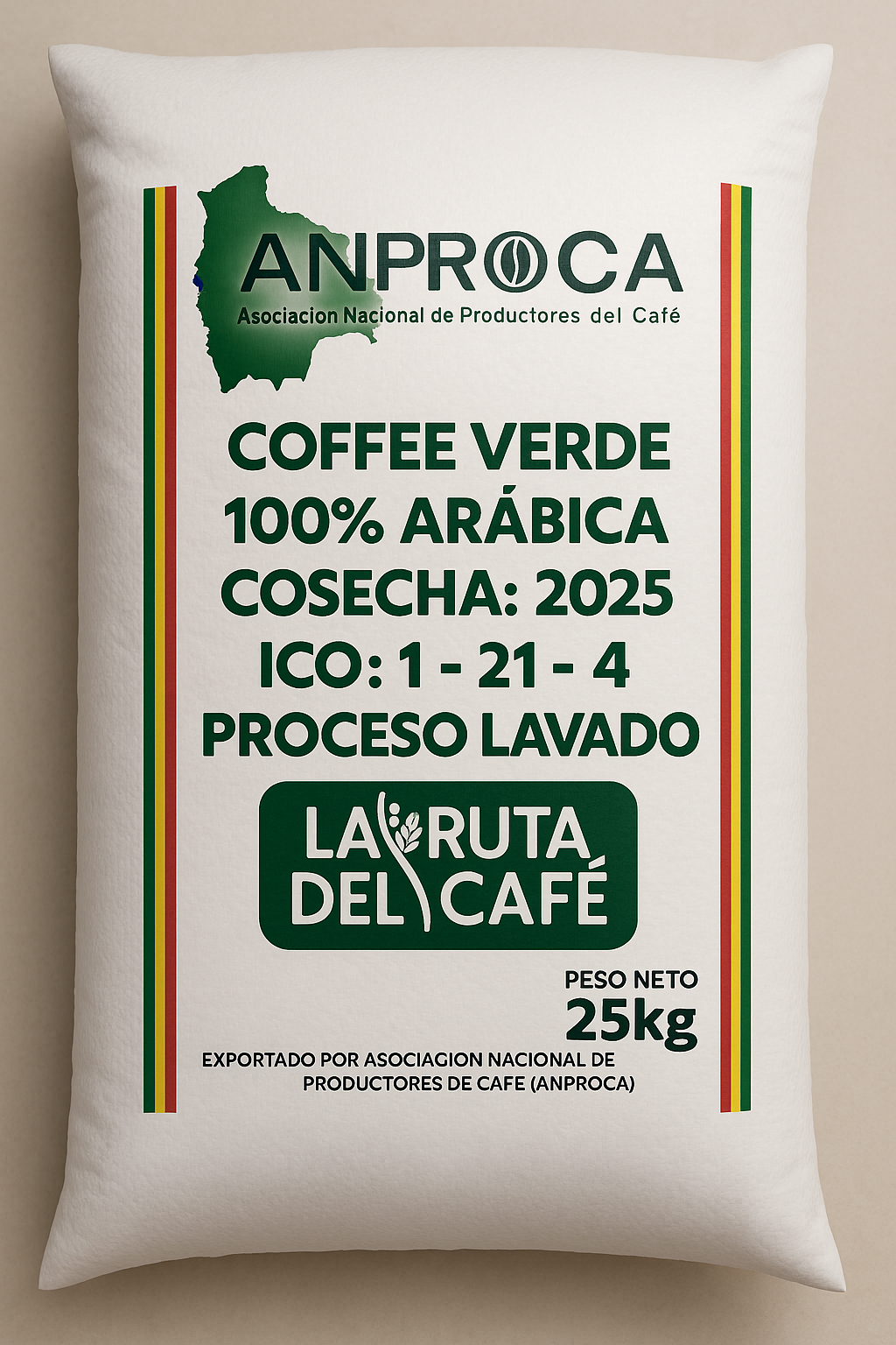 CAFE VERDE ROBUSTA cooperativa ANPROCA