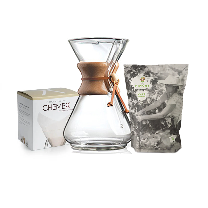 PROMO - CAFETERA CHEMEX + FILTROS + CAFÉ